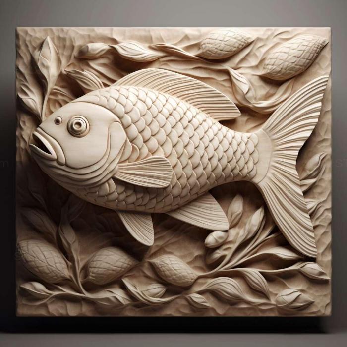 Nature and animals (Miloplus fish 3, NATURE_967) 3D models for cnc